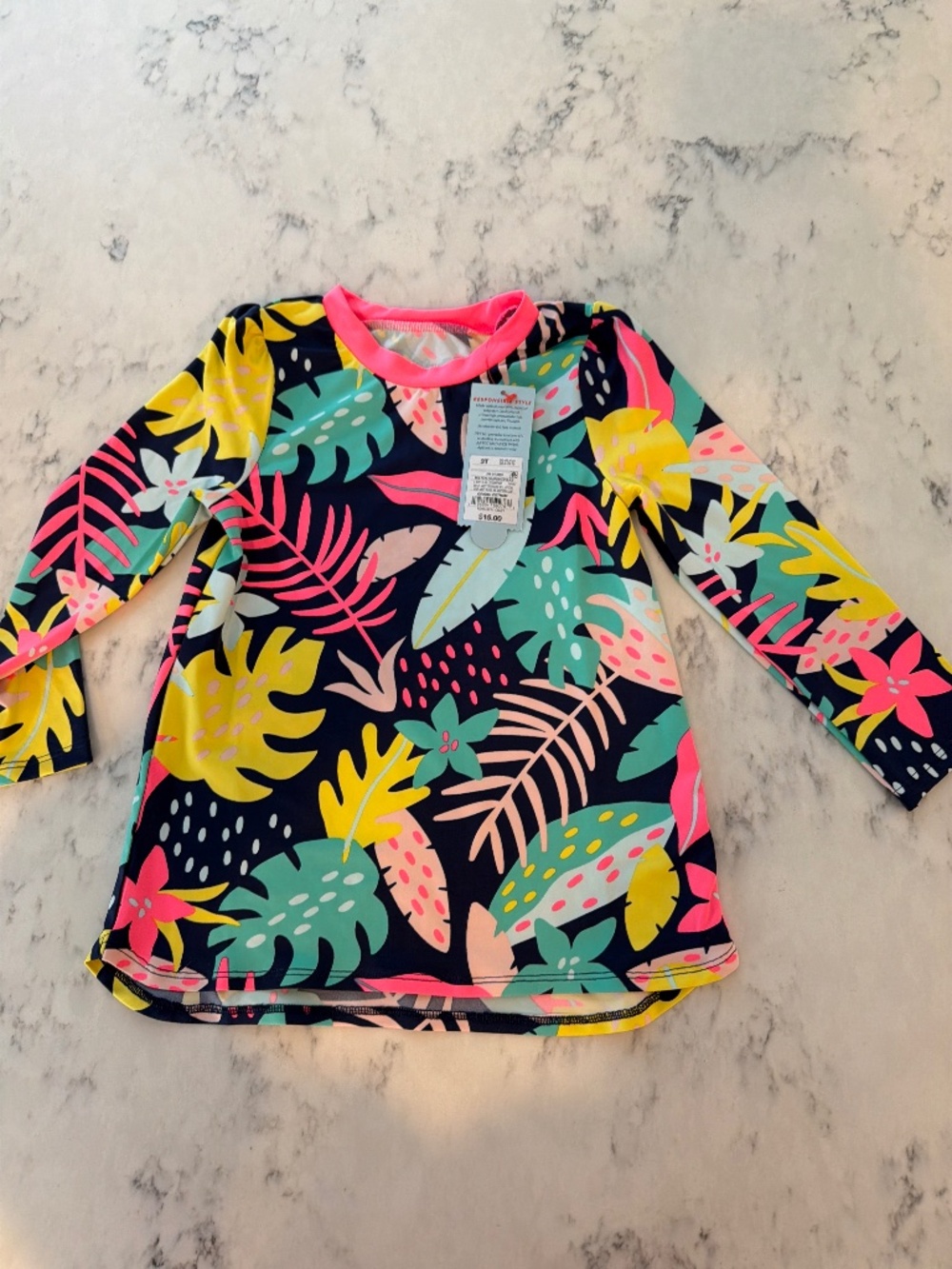 NWT Long Sleeve Swim Shirt Rashguard